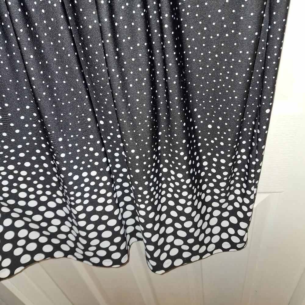 Black White Polka Dot Dress Size 12 - Picture 4 of 7